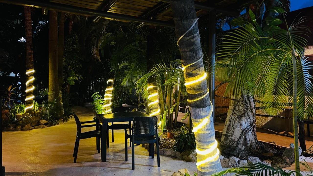 Hotel B&B - 5Th Avenue Playa del Carmen Zewnętrze zdjęcie Solar rope lights